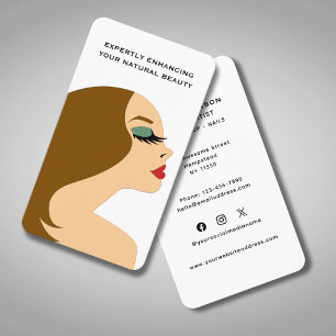 Hairstylist Makeup Artist Beautician Social Media Visitkort