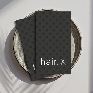 Hairstylist, Modern Dag Black White Scissors Visitkort