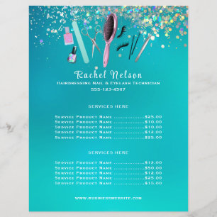 Hairstylist Nail Salon Service Gnistra Business Reklamblad
