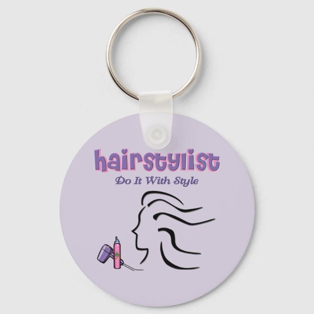 Hairstylist Nyckelring (Framsida)