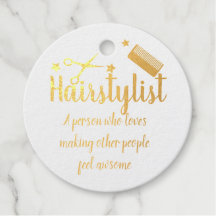 Hairstylist Quote Funny Hairdresser Stars Guld