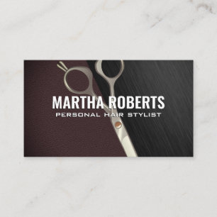 Hairstylist Scissors Blockbakgrund för Färg Visitkort
