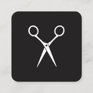 Hairstylist Shears Fyrkantigt Visitkort