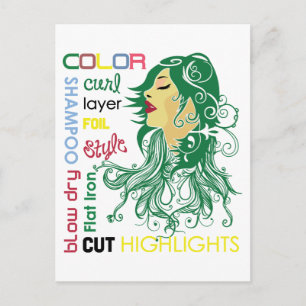 Hairstylist-villkor Vykort