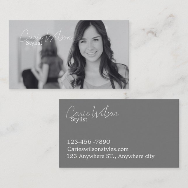 Hairstylist Visitkort (Fram/baksida)