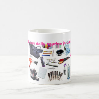 Hairstylists är ett snitt över kaffemugg