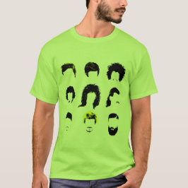 Hairvolution - evolution av manar frisyrer t-shirt
