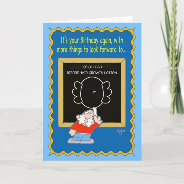 HAIRY LESSONS Birthday Card Kort (Framsida)