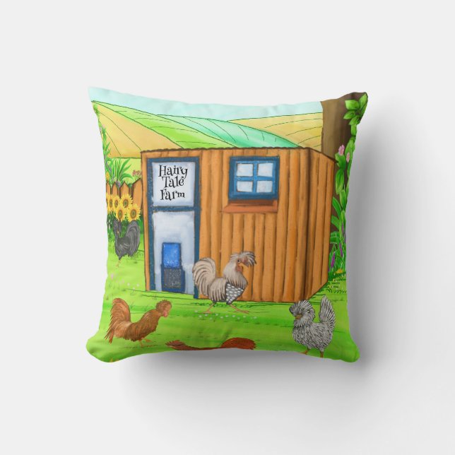 Hairy Tale Farm - Hairy Tupp Tales Kudde (Framsida)