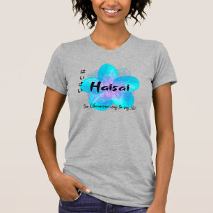 HaiSai är okinawans sätt att säga "Hej " på T Shirt