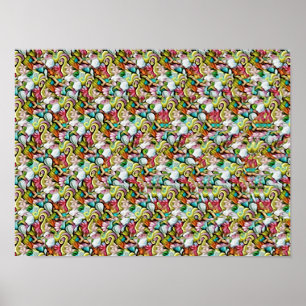 HAISTEREOGRAM 16" x 12", Halvblank, Ingen ram Poster