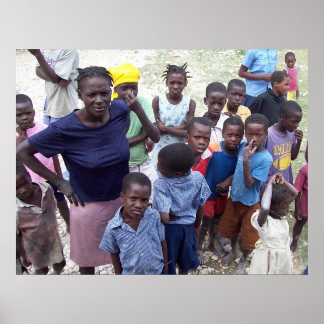 Haiti Ansikte i Hungriget Poster (Framsidan)