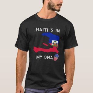 Haiti är i mitt DNA Haitis flagga Pride Haiti Pu T Shirt