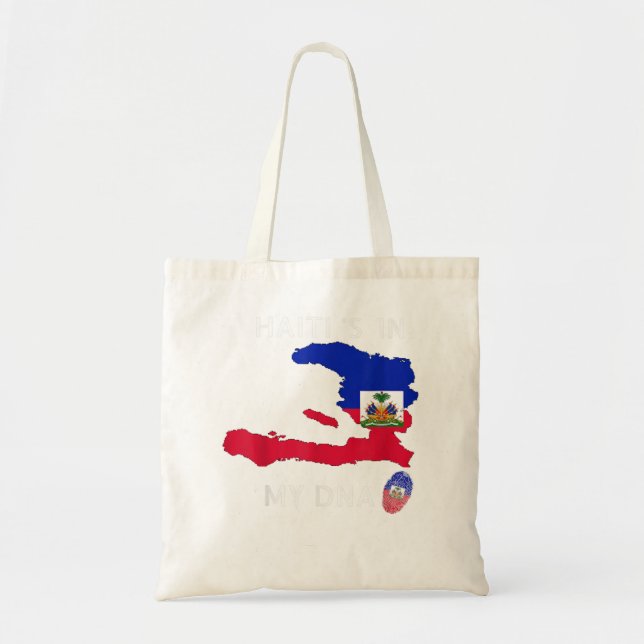 Haiti är i mitt DNA Haitis flagga Pride i Haiti Tygkasse (Framsidan)