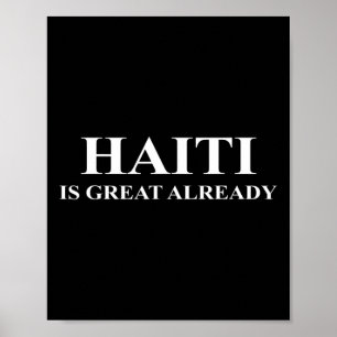 Haiti är redan fantastiskt - Roligt att göra Ameri Poster