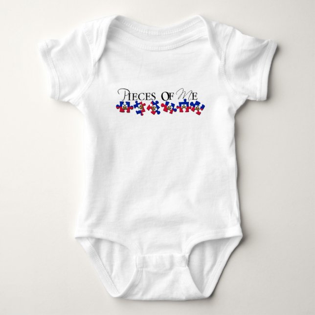 Haiti babyskjorta tee (Framsida)