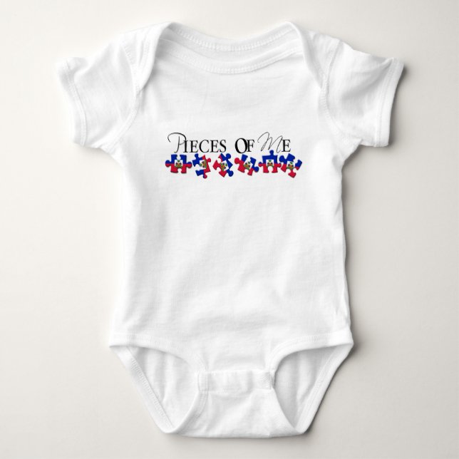 Haiti babyskjorta tee shirt (Framsida)