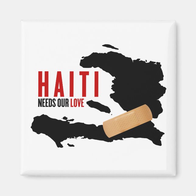 Haiti behöver vår Kärlek Magnet (Framsidan)