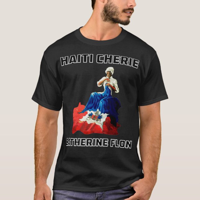 Haiti Cherie Catherine Flon Sewing Haitian T Shirt (Framsida)