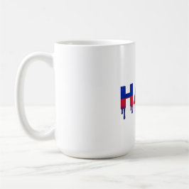 Haiti Drip Text | Karibisk flaggdesign | Fan Kaffemugg