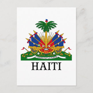HAITI - emblem/jacka av arm/flagga/symbol Vykort