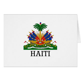 HAITI - emblem/vapensköld/flagga/symbol Hälsningskort