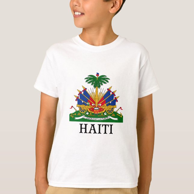 HAITI - emblem/vapensköld/flagga/symbol Tee Shirt (Framsida)