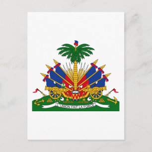 haiti emblem vykort