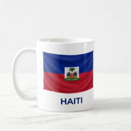 Haiti Enkel Flagga | Vardaglig Stolthet Kaffemugg