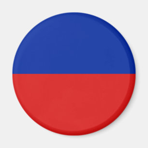 Haiti Fisheye Flagga Magnet