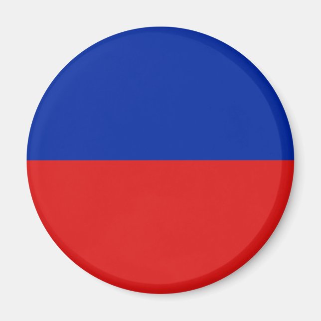 Haiti Fisheye Flagga Magnet (Framsidan)