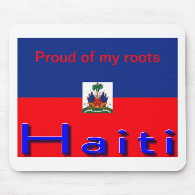 Haiti flag mousepads musmatta (Framsidan)