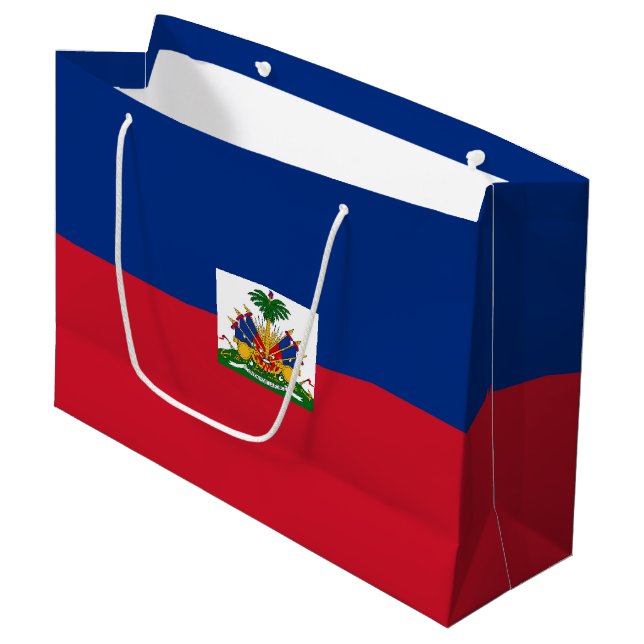 Haiti flagga (Framsidan Vinklad)