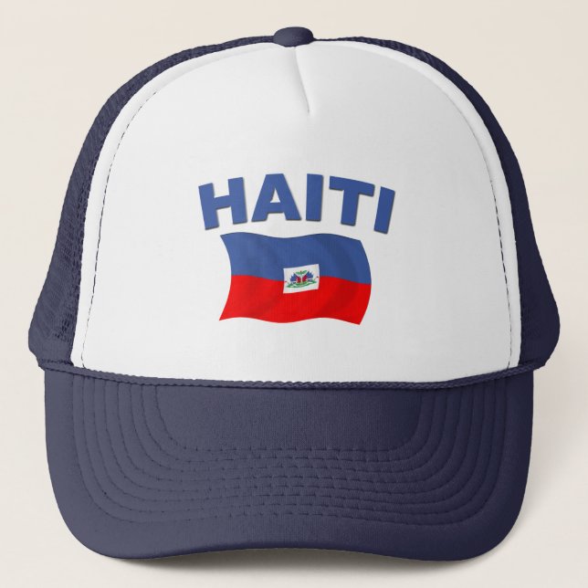 Haiti flagga 1 keps (Framsida)
