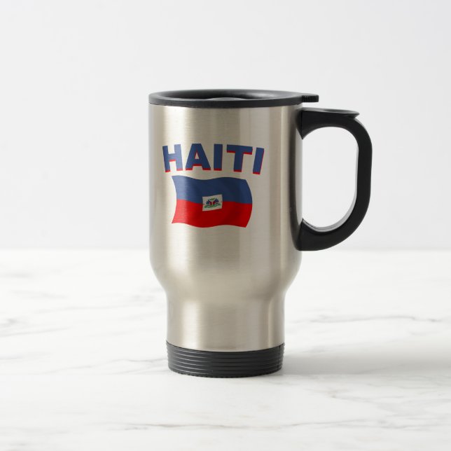 Haiti flagga 2 resemugg (Höger)