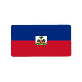 Haiti flagga adressetikett