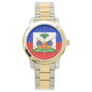 Haiti Flagga Armbandsur