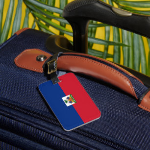 Haiti flagga bagagebricka