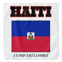 Haiti Flagga Bandanna