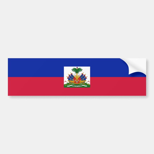 Haiti Flagga Bildekal (Framsidan)