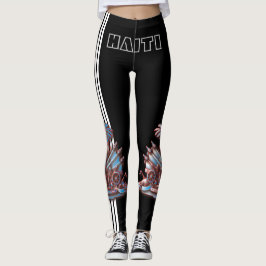 HAITI FLAGGA BLACK HAVIC ACD LEGGINGS