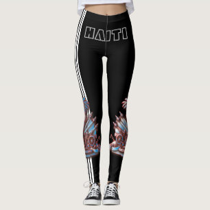 HAITI FLAGGA BLACK HAVIC ACD LEGGINGS