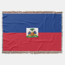 Haiti flagga filt