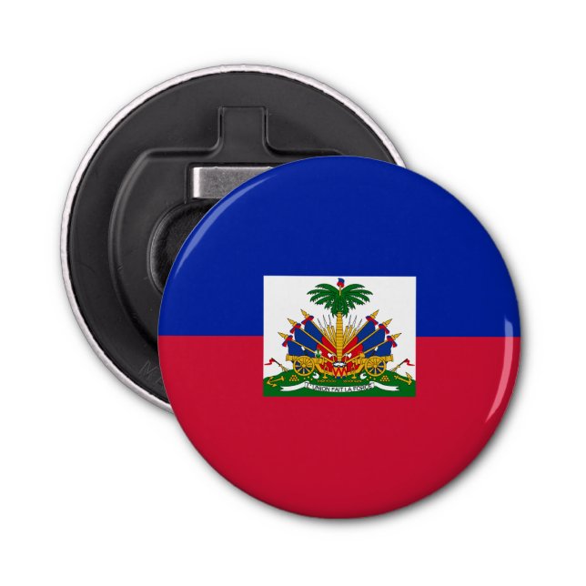 Haiti Flagga Flasköppnare (Framsidan)