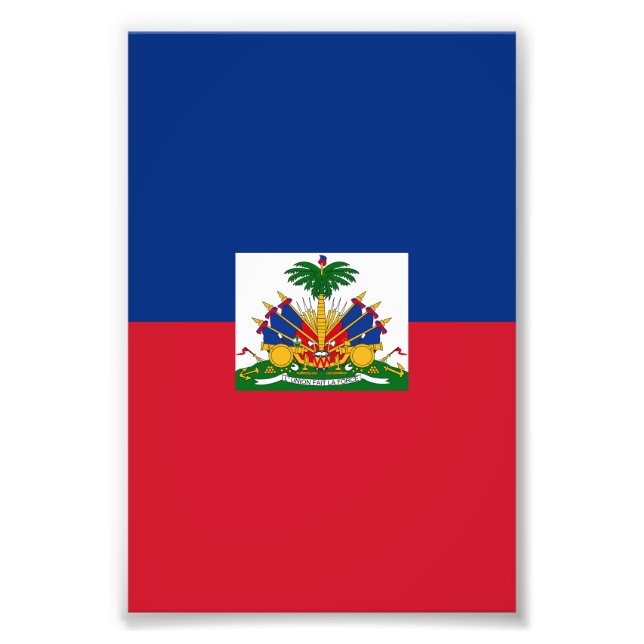 Haiti flagga fototryck (Framsidan)