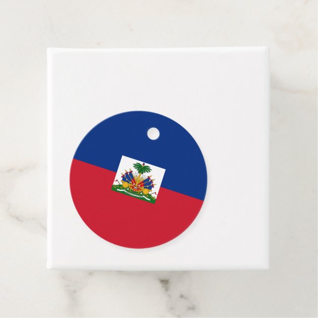 Haiti flagga gåvor etiketter (På plats)