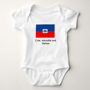 Haiti-flagga gulligt, förtjusande och haitiert tröja