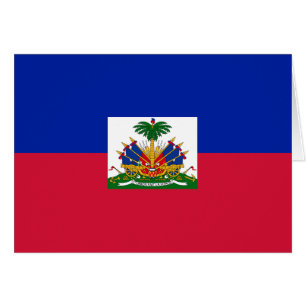 Haiti Flagga Hälsningskort