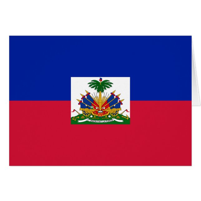 Haiti Flagga Hälsningskort (Framsidan Horizontal)