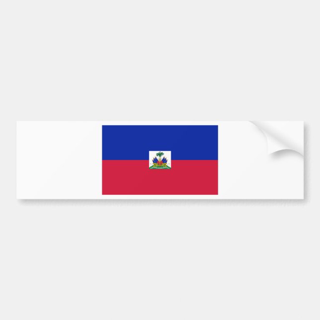 Haiti Flagga HT Bildekal (Framsidan)